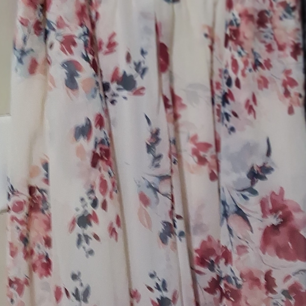 Torrid Floral Flowy Dress in Pink and Blue